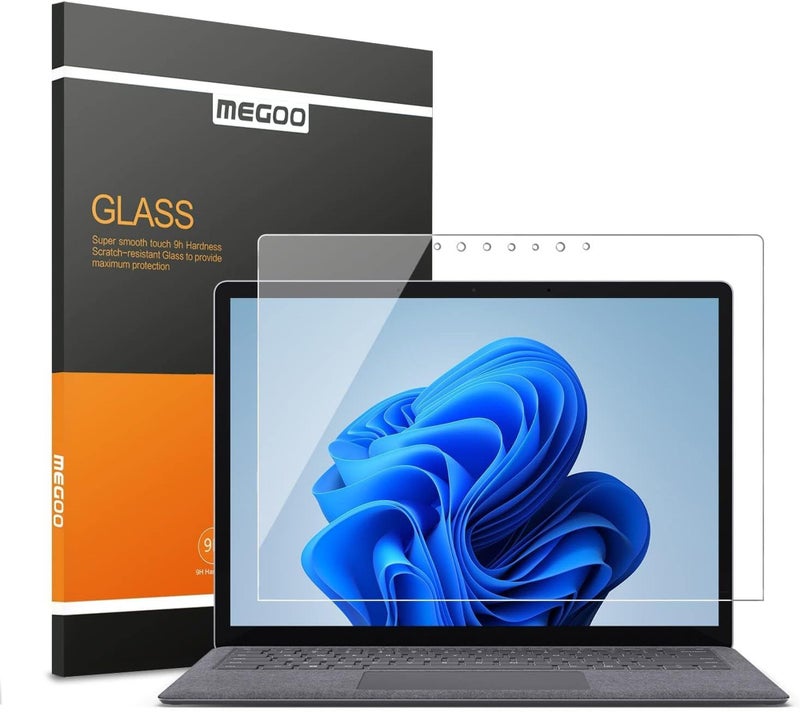 Megoo Screen Protector for Microsoft Surface Laptop 6/5/4/3 (15 inch), Tempered Glass/Anti Shatter/Anti scratch/Smudge Resistant/HD Clear, Support Surface Pen - Image 1